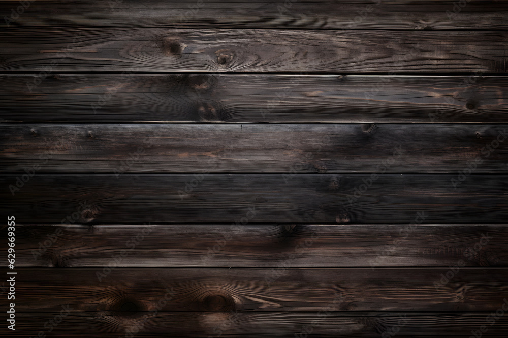 Schwarz Holz Textur Hintergrund  - Generative AI 