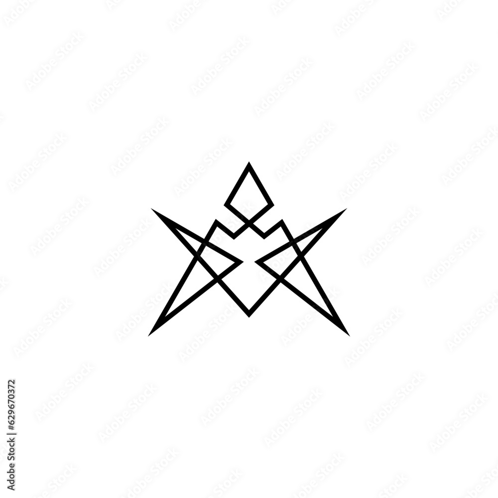 Abstract Arrow logo design with line design style Abstract Arrow logo design with line design style