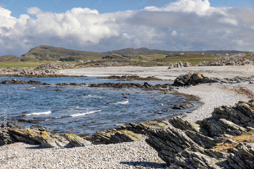 South Western Colonsay beaches on Colonsay, an island in the Inner Hebrides of Scotland. It is about 15 miles south of the Isle of Mull.