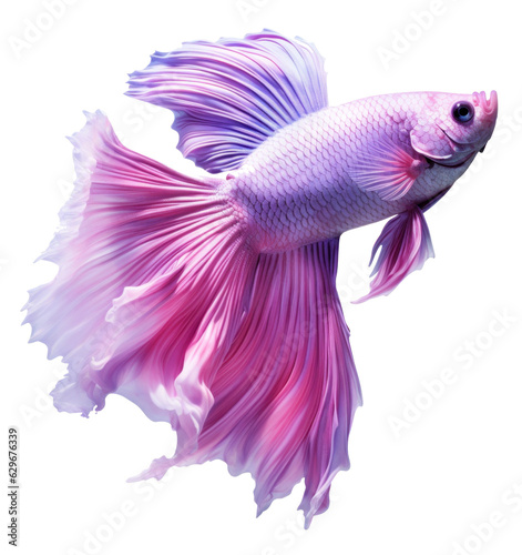 Beautiful siamese fish isolated