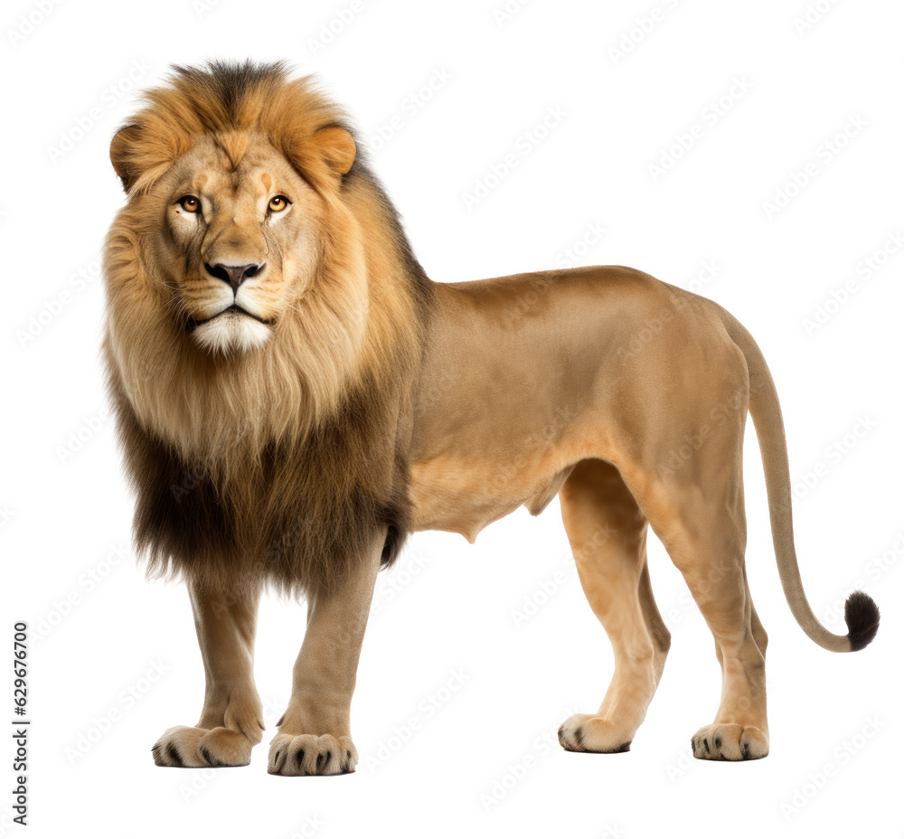 Lion animal isolated