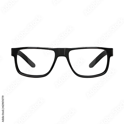 Black sunglasses isolated