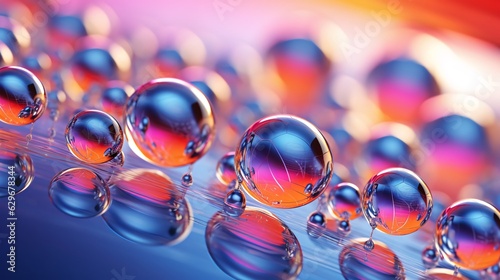 Rainbow-like Reflections of Water Droplets in the Air, AI Generated