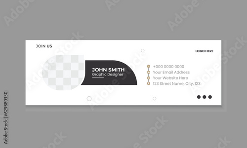 Minimal And modern Corporate Creative Corporate Email Signature Template