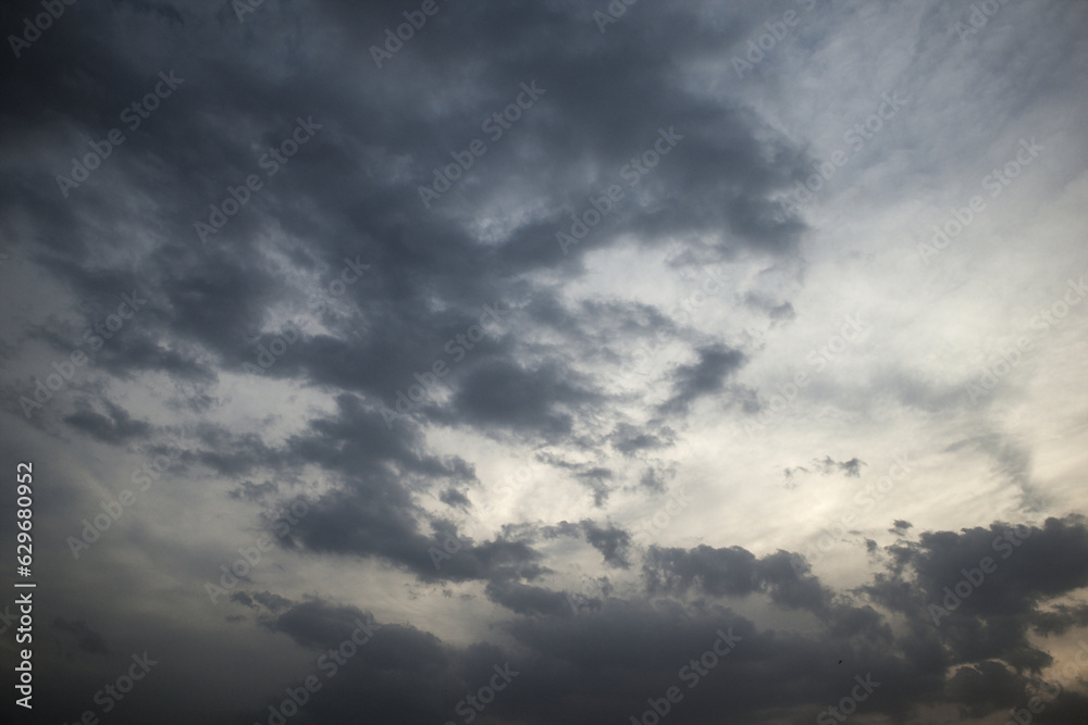 Majestic cloudy sky background and wallpaper.