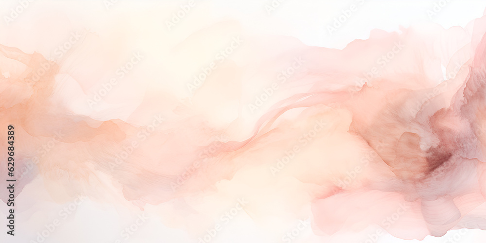 Light pastel pink water color abstract background, ai generated