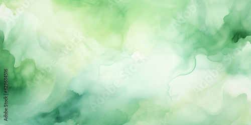 Light pastel green water color abstract background, ai generated