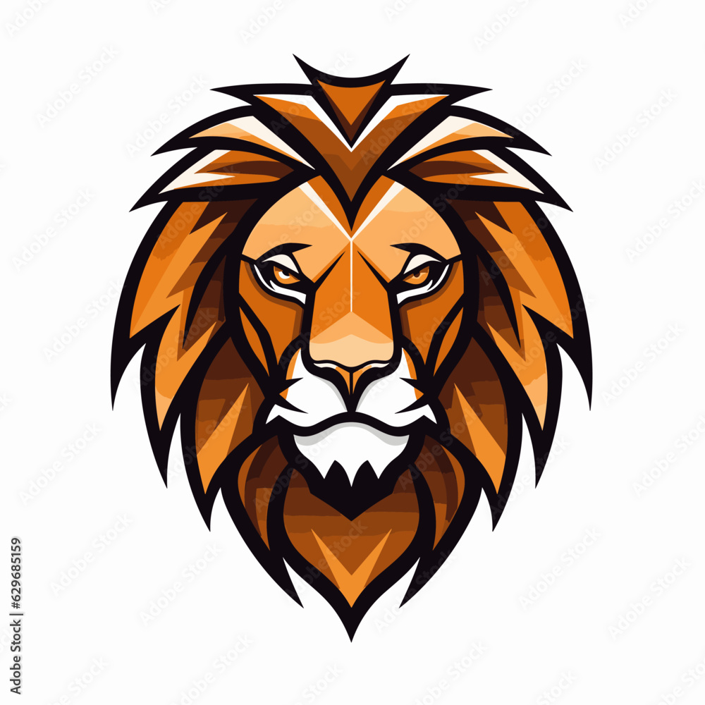 Vector logo lion, lion icon, lion head