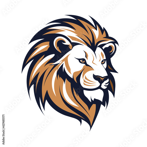 Vector logo lion, lion icon, lion head