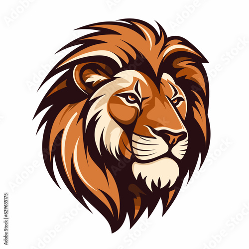 Vector logo lion, lion icon, lion head