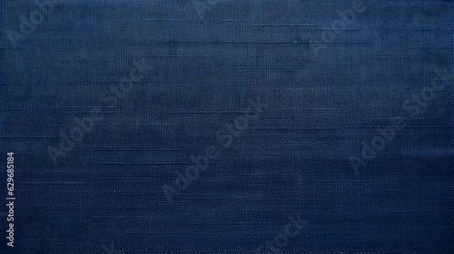 Close Up of a Canvas Fabric Texture in navy Colors. Seamless Wallpaper Background 