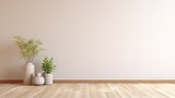 minimalist home interior background rendering, generative ai