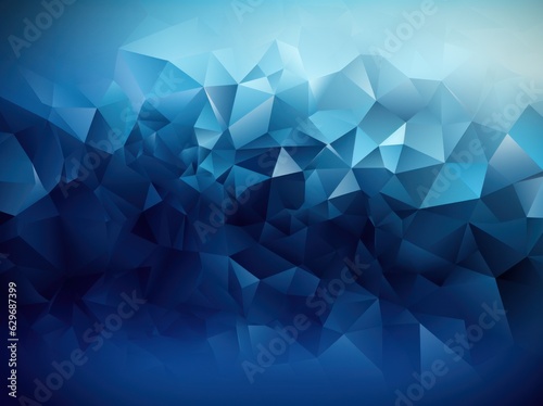Abstract blue triangle background