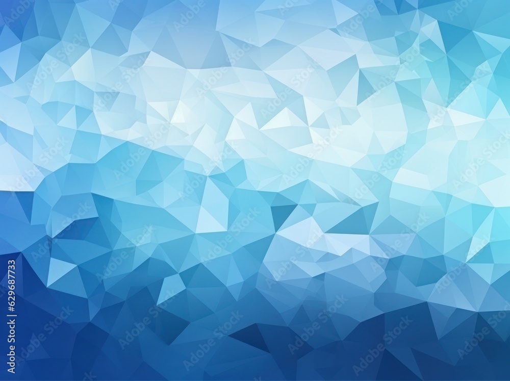 Fototapeta premium Abstract blue triangle background