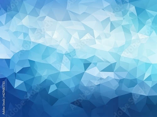 Abstract blue triangle background