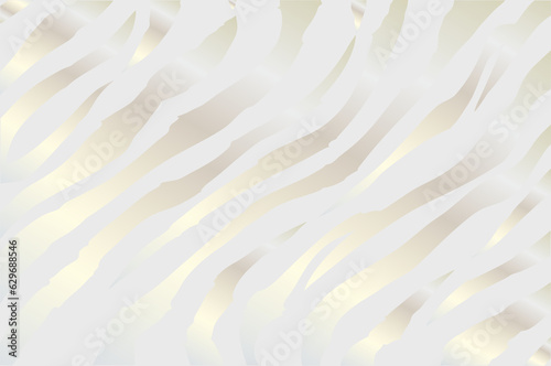 Platinum zebra background. Bright gradient, vector pattern, shiny effect. Wild style