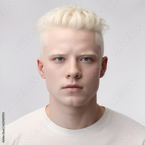 Young blond guy portrait