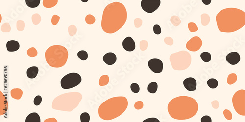 Minimalist abstract trendy dot pattern. Fashionable template for design