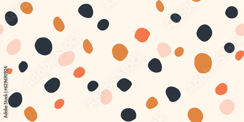 Minimalist abstract trendy dot pattern. Fashionable template for design