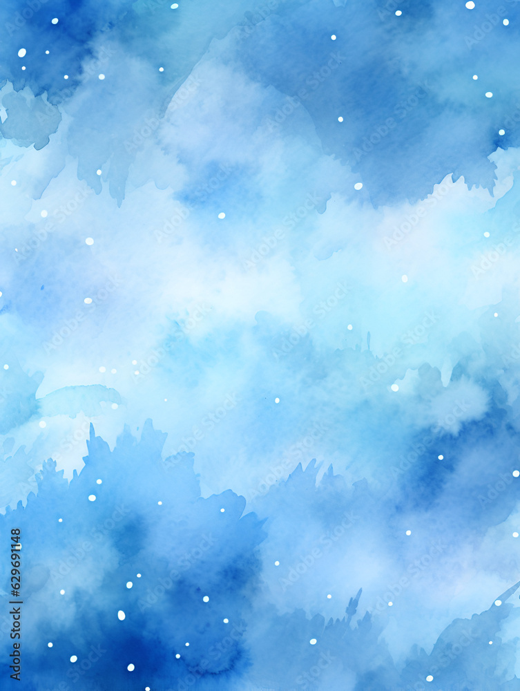 Light blue watercolor abstract background, ai generated Light blue watercolor abstract background, ai generated