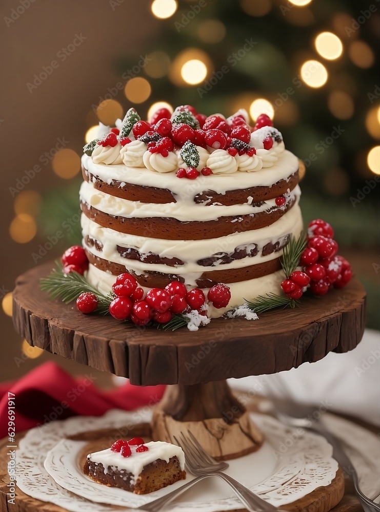 custom made wallpaper toronto digitalchristmas table with cake
