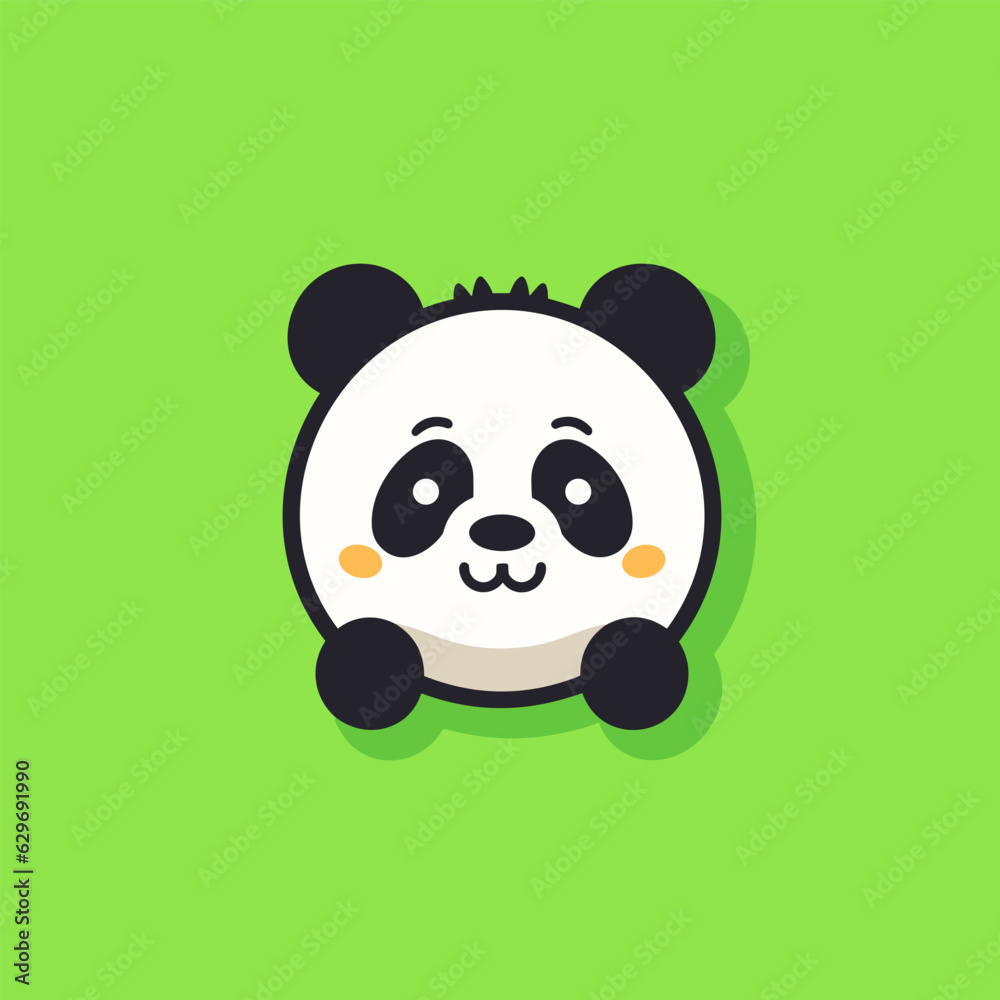 Panda. Panda hand-drawn comic illustration. Cute vector doodle style cartoon illustration. Panda. Panda hand-drawn comic illustration. Cute vector doodle style cartoon illustration.