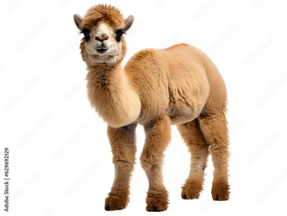 smiling camel, full figure - plush toy, transparent background, generative ai. smiling camel, full figure - plush toy, transparent background, generative ai.