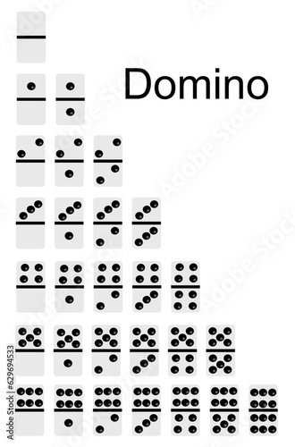 Domino game set 