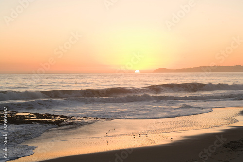 sunset at the beach © Jim