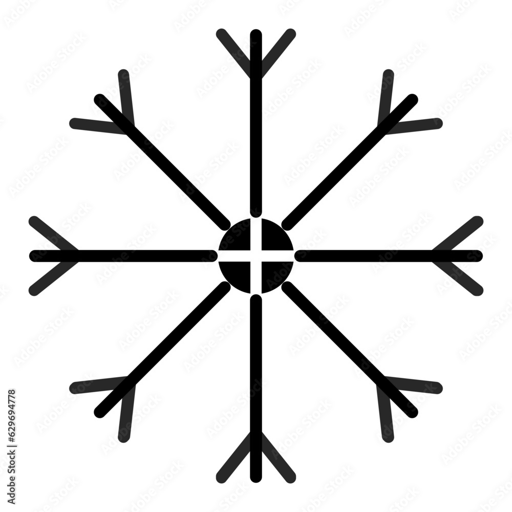 Snowflake Icon Style Snowflake Icon Style