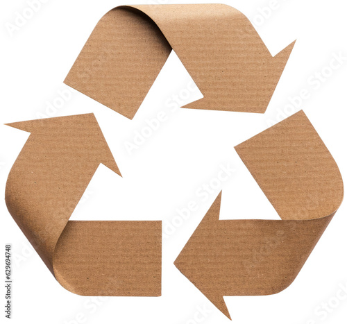 Recycling Symbol. Isolated on Transparent Background