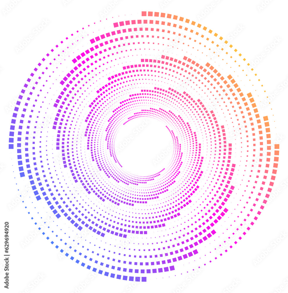 Design elements. Wave of many purple lines circle ring. Abstract vertical wavy stripes on white background isolated. Vector illustration EPS 10. Colorful waves with lines created using Blend Too Design elements. Wave of many purple lines circle ring. Abstract vertical wavy stripes on white background isolated. Vector illustration EPS 10. Colorful waves with lines created using Blend Too