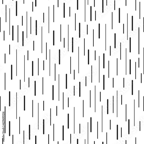 Vertical chaotic lines. Abstract geometric seamless pattern.