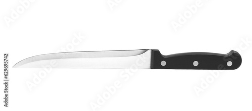 New kitchen knife isolated on white, clipping path