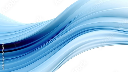 A blue wave on a white background.