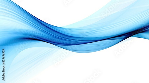 A blue wave on a white background.