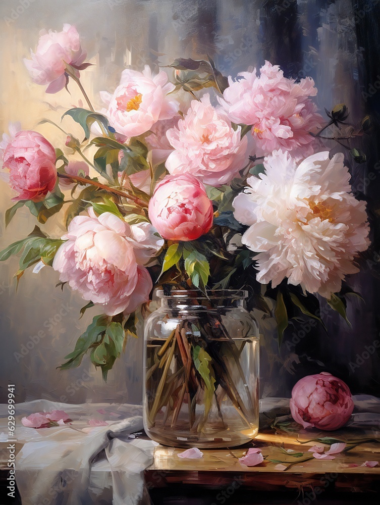 Obraz premium Flowers in a jar