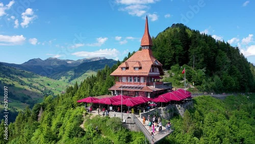Harder Kulm close-up with viewing platform photo