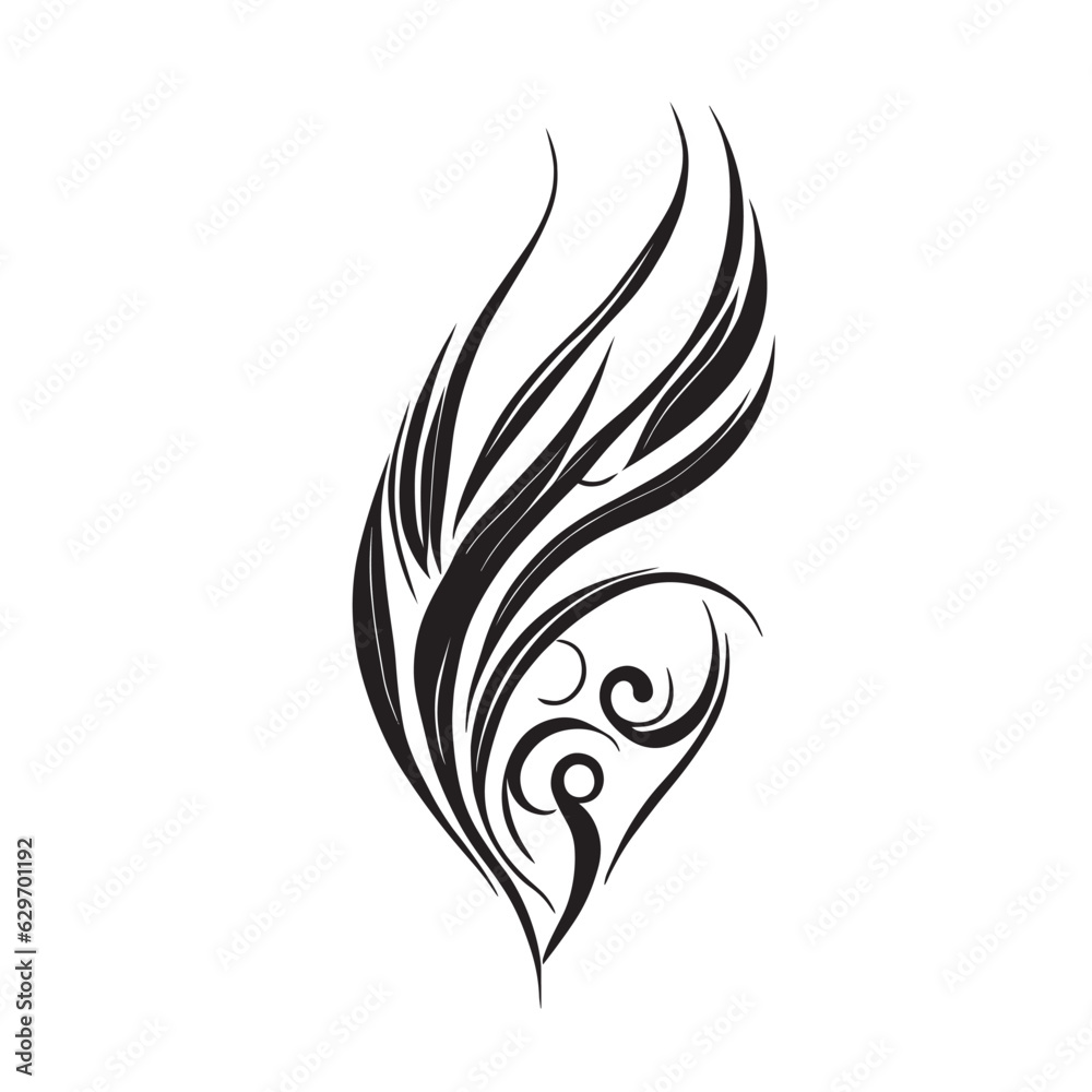 Naklejka premium Beautiful vector pen pattern