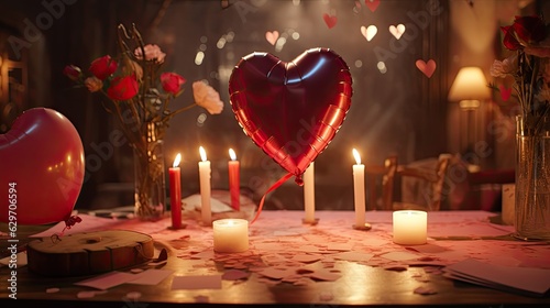 Valentines Day hearts heart shaped candles