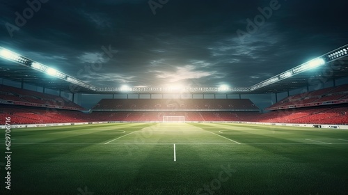 stadium lights at night © Pale