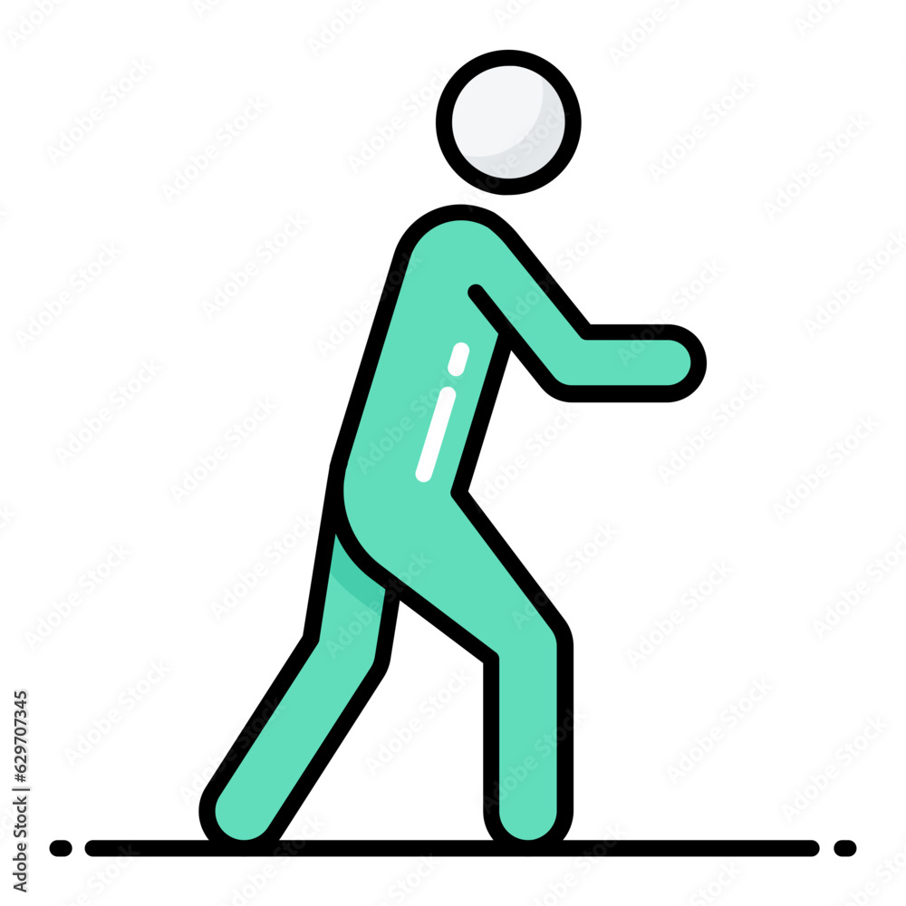Stretch Line Color Icon Stretch Line Color Icon