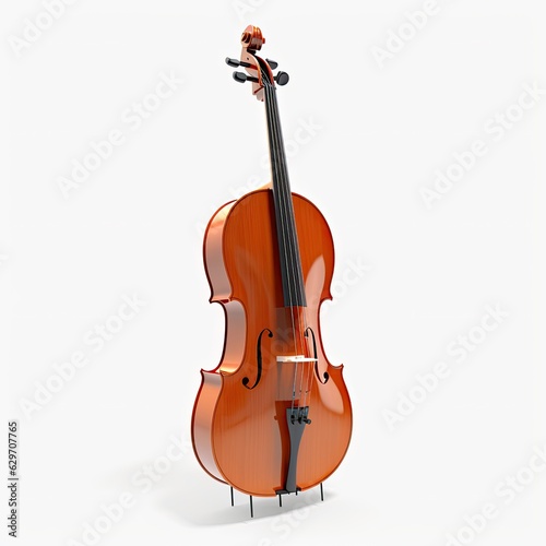 violin isolated on white
