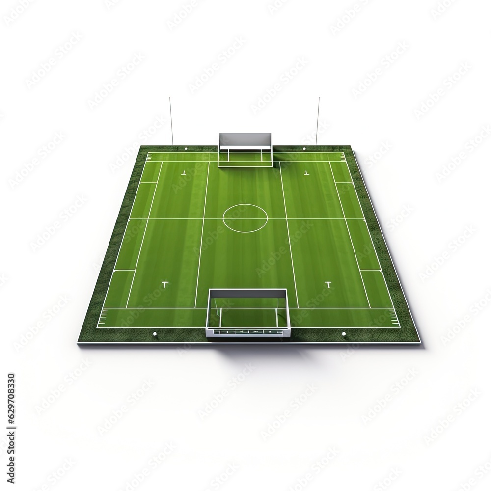 football field with grass