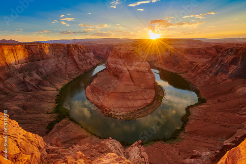 Sunset at orseshoe Bend