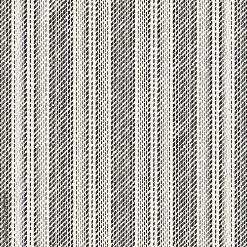 Monochrome Knitted Textured Degrade Striped Pattern