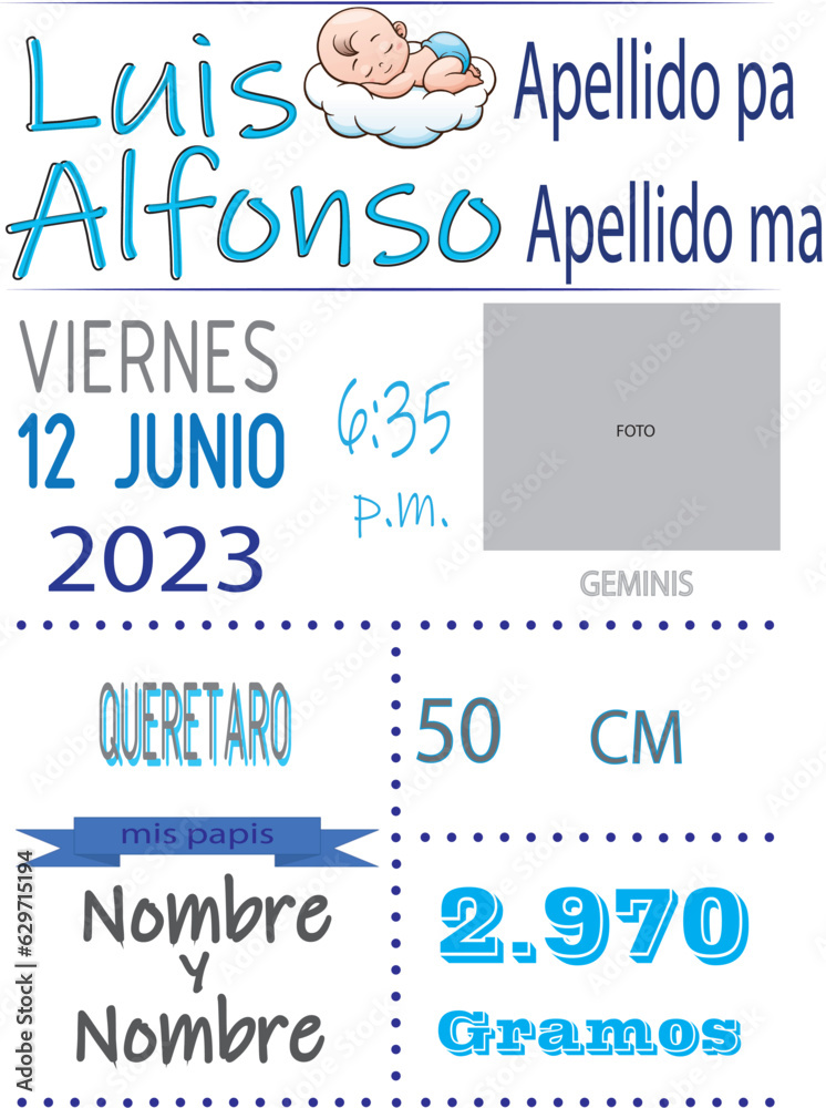 Fototapeta premium birth sheet