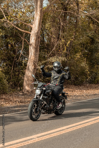 motorcycle on the road