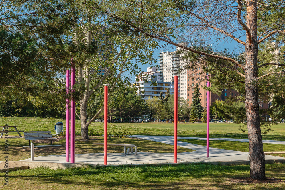 Kinsmen Park in the city of Saskatoon, Canada Kinsmen Park in the city of Saskatoon, Canada