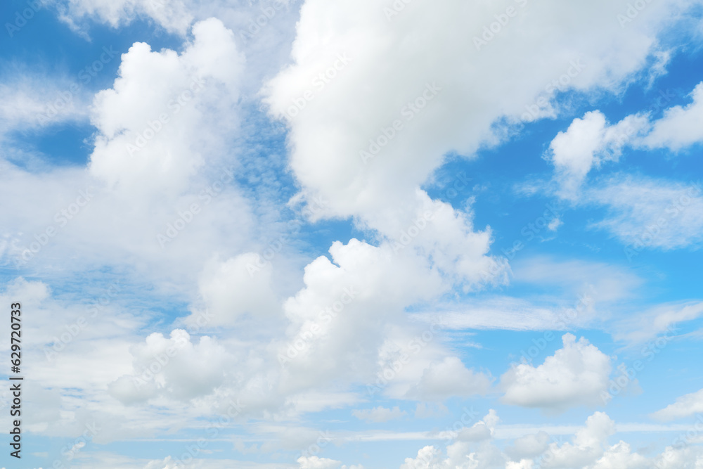 The sky with clouds as a backdrop. Sky in the daytime. Panorama in large resolution. White clouds and blue sky. Photo for design and wallpaper. The sky with clouds as a backdrop. Sky in the daytime. Panorama in large resolution. White clouds and blue sky. Photo for design and wallpaper.
